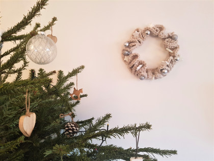 Une couronne de&nbsp;Noël