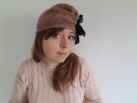 Mon bonnet filé-teinté-tricoté main