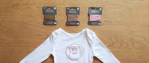 broderie brod me bergère de france body lapin chouette kit bébé 2