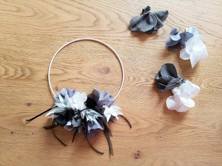 couronne fleurs flower tissu couture sew mondial tissus atelier ikea toto swap 2