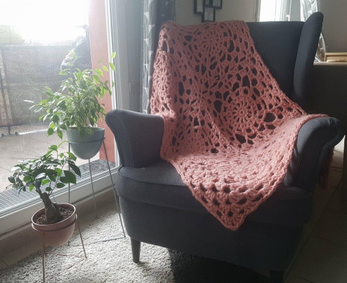 vieille morue plaid chouette kit rico design couverture couvre lit crochet hook granny 2