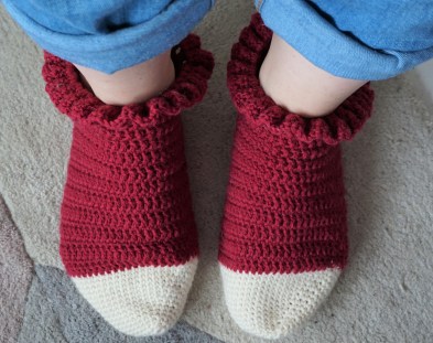chaussettes volants fait main crochet magazine vieille morue phildar phil folk drops fabel 10