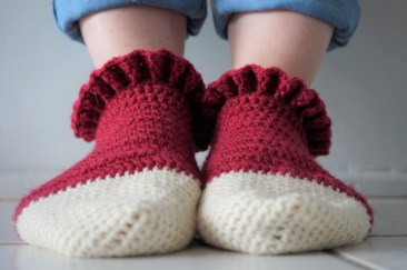 chaussettes volants fait main crochet magazine vieille morue phildar phil folk drops fabel 8