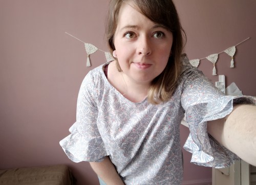 blouse couture falbala wear lemonade make my lemonade manche volants tissu la droguerie vieille morue 1